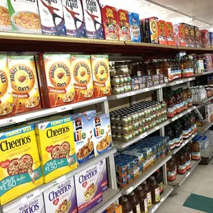 a variety of cereals