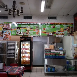 the inside of a restaurant