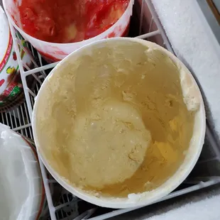 Empty Ice Cream buckets