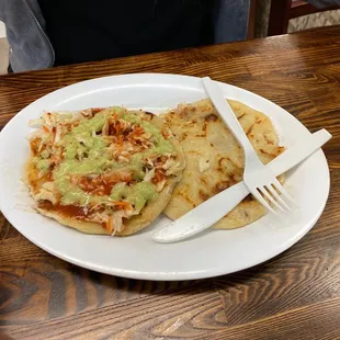 Pupusas bean and cheese