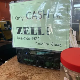 Cash only!