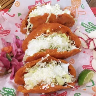 Quesadillas de papa con chorizo