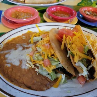 2 item combo. Two different tacos. It was Tuesday after all.