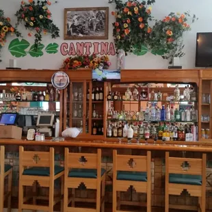 The bar at El Palacio