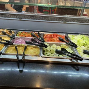 interior, salads