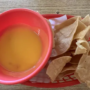 a bowl of tortilla and chips