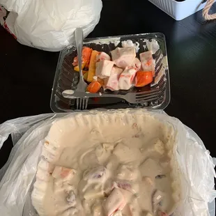 Biónico la papaya y el melón estaban verdes y tiene mucha crema y poca fruta.