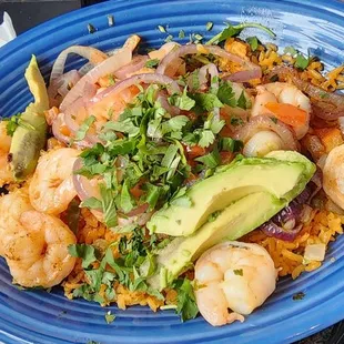 Camarones al ajillo...