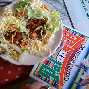 Dos Chorizo Sopes OMG only the very best Delicious  Love