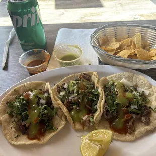 Carna asada tacos