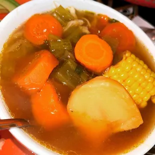 Chicken caldo soup