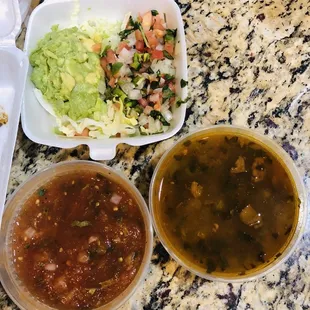 Sides with the tacos el carbs meal.