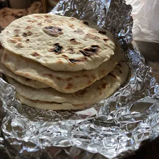 Fresh flour tortillas