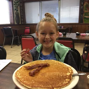 *Pancake shown ACTUAL size...