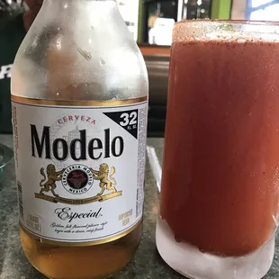 Michelada with Modelo