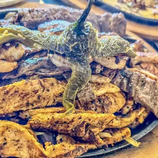 Loved the added heat upon request. Sliced perfectly, you can tell the fajitas were marinated and then cooked perfectly. Very well excused.