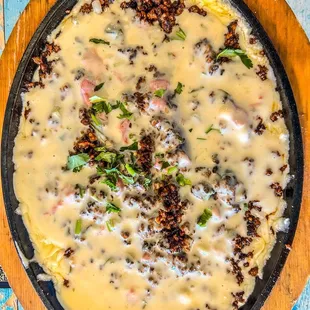 Queso cheese dip with some extra!