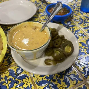 Queso with beef