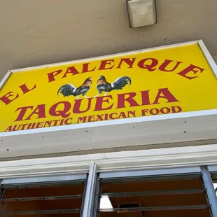 Sign from the street.