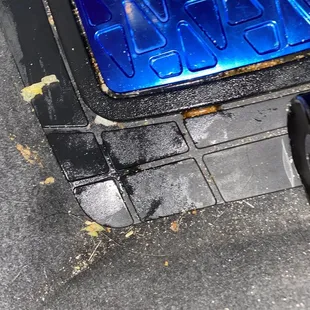 We were already cleaning but the food spilled out into my car.
