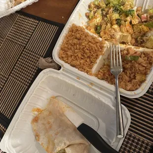 Ordered a burrito with pork and pretty much got a vegan burrito. Rice was ok. Very little meat, couldnt even taste it.