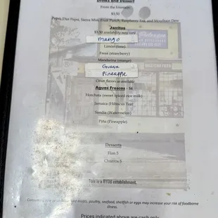 Menu November 2024