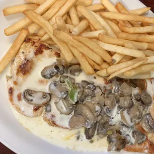 Chicken and mushrooms