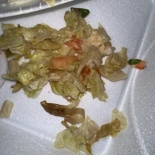 Yeah...that brown stuff is lettuce.