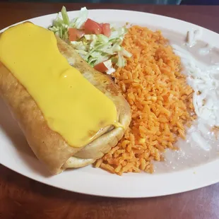 Chorizo chimichanga