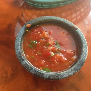 Salsa you get with every meal. Muy dilicioso!