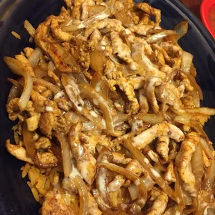 a plate of food on a table