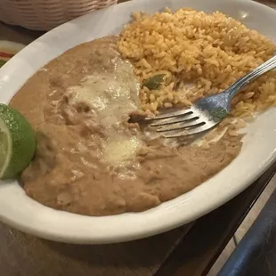 Spanish Rice Refried Beans