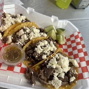 Asada mini tacos