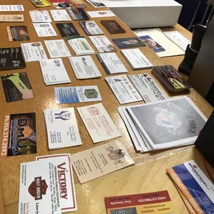 You can leave a business card for others who may be interested.