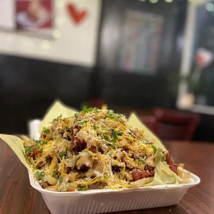 pacquiao fries! full of love! and fresh toppings!