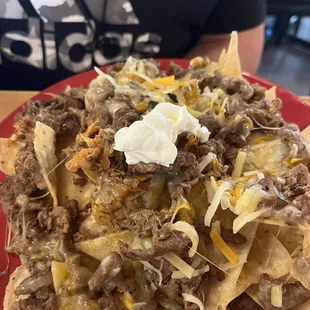 Carne asada nachos