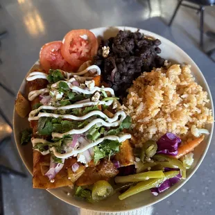 Enchilidas combo plate