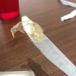 a knife and spoon on a table