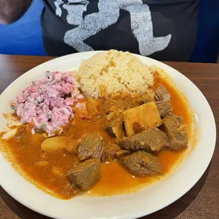 Beef Stew; Carne Guisado