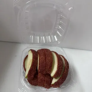 Manzana.  con. Chamoy