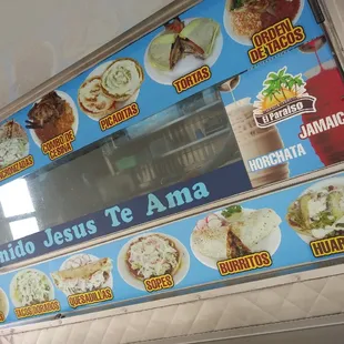 tacos, menu