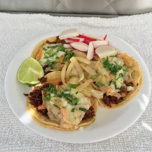 Choriqueso tacos!