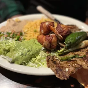 a plate of food on a table