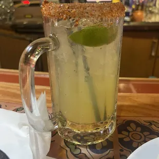 House marg with tajin rim