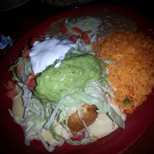 Shrimp chimichanga.
