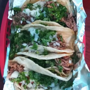 a plate of tacos
