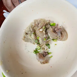a plate of food on a table