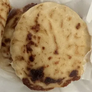 Cheese and bean pupusas