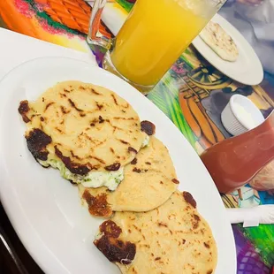 Pupusas with Jalapeños and Loroco