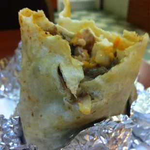 My burrito test...carne asada that can stand on its end. Check!